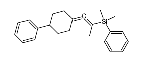 trans-1-dimethyl(phenyl)silyl-1-methyl-3,3-(3-phenylpentamethylene)allene Structure