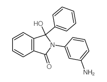 1H-Isoindol-1-one,2-(3-aminophenyl)-2,3-dihydro-3-hydroxy-3-phenyl-结构式