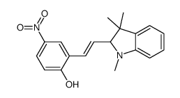 4-nitro-2-[2-(1,3,3-trimethyl-2H-indol-2-yl)ethenyl]phenol结构式