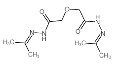 N-(propan-2-ylideneamino)-2-[(propan-2-ylideneamino)carbamoylmethoxy]acetamide结构式