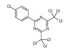 4,6-Bis-(trichloromethyl)-2-(4-chlorophenyl)-1,3,5-triazine结构式
