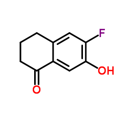 6-Fluoro-7-hydroxy-3,4-dihydro-1(2H)-naphthalenone Structure