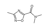3-methyl-[1,2,4]oxadiazole-5-carboxylic acid dimethylamide结构式