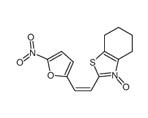 2-[(E)-2-(5-nitrofuran-2-yl)ethenyl]-3-oxido-4,5,6,7-tetrahydro-1,3-benzothiazol-3-ium结构式