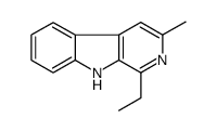 1-乙基-3-甲基-9h-吡啶并[3,4-b]吲哚结构式