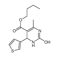 butyl 6-methyl-2-oxo-4-thiophen-3-yl-3,4-dihydro-1H-pyrimidine-5-carboxylate Structure