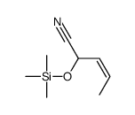 2-trimethylsilyloxypent-3-enenitrile Structure