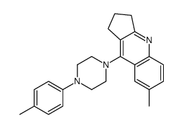 7-methyl-9-[4-(4-methylphenyl)piperazin-1-yl]-2,3-dihydro-1H-cyclopenta[b]quinoline Structure