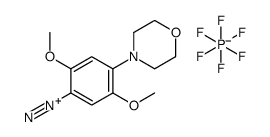 2,5-dimethoxy-4-(morpholin-4-yl)benzenediazonium hexafluorophosphate Structure