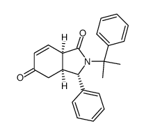 (3S,3aS,7aR)-2-(1-methyl-1-phenylethyl)-3-phenyl-2,3,3a,7a-tetrahydro-1H-isoindole-1,5(4H)-dione结构式