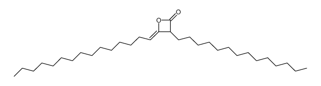 4-pentadecylidene-3-tetradecyloxetan-2-one结构式