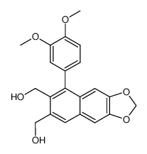 2,3-bis-(hydroxymethyl)-6,7-methylenedioxy-1-(3',4'-dimethoxyphenyl)-naphthalene Structure
