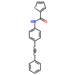 N-[4-(Phenylethynyl)phenyl]-2-thiophenecarboxamide Structure