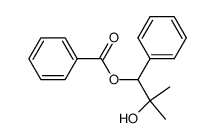 2-hydroxy-2-methyl-1-phenylpropyl benzoate Structure