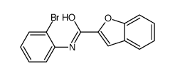 N-(2-bromophenyl)-1-benzofuran-2-carboxamide结构式