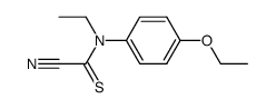 N-(4-Ethoxy-phenyl)-N-ethyl-2-nitrilo-thioacetamide Structure