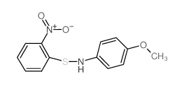 4-methoxy-N-(2-nitrophenyl)sulfanylaniline结构式