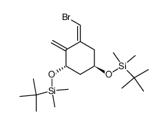(Z)-(3S,5R)-1-bromomethylene-3,5-bis(tert-butyldimethylsilyloxy)-2-methylenecyclohexane Structure