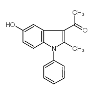 1-(5-hydroxy-2-methyl-1-phenyl-1h-indol-3-yl)-ethanone Structure