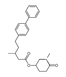 (3-methyl-2-oxo-3-azabicyclo[2.2.2]octan-5-yl) 3-methyl-5-(4-phenylphenyl)pentanoate Structure
