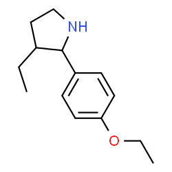 Pyrrolidine, 2-(4-ethoxyphenyl)-3-ethyl- (9CI) picture
