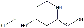 (2S,4R)-2-(hydroxymethyl)piperidin-4-ol hydrochloride结构式