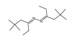 1,2-bis(5,5-dimethylhexan-3-ylidene)hydrazine Structure