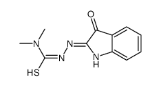 1,1-dimethyl-3-[(3-oxoindol-2-yl)amino]thiourea结构式