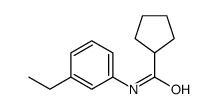 Cyclopentanecarboxamide, N-(3-ethylphenyl)- (9CI) structure