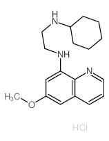 N-cyclohexyl-N-(6-methoxyquinolin-8-yl)ethane-1,2-diamine structure