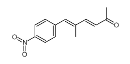 5-Methyl-6-(p-nitrophenyl)-3,5-hexadiene-2-one结构式