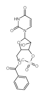 [5-(2,4-dioxopyrimidin-1-yl)-4-hydroxy-3-methylsulfonyloxy-oxolan-2-yl]methyl benzoate Structure