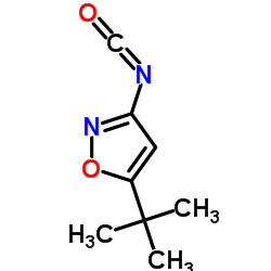 5-叔丁基-3-异氰酰基异噁唑结构式