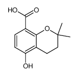 5-hydroxy-2,2-dimethyl-chroman-8-carboxylic acid Structure