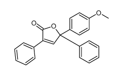 5-(4-methoxyphenyl)-3,5-diphenylfuran-2-one Structure