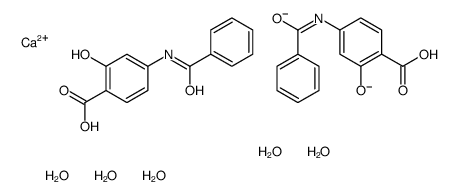 Benzoylpas calcium pentahydrate结构式