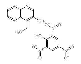 4-ethyl-3-methyl-quinoline; 2,4,6-trinitrophenol structure