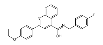 2-(4-ethoxyphenyl)-N-[(4-fluorophenyl)methyl]quinoline-4-carboxamide Structure