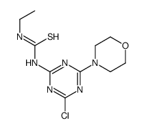 1-(4-chloro-6-morpholin-4-yl-1,3,5-triazin-2-yl)-3-ethylthiourea结构式