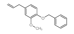 Benzene,2-methoxy-1-(phenylmethoxy)-4-(2-propen-1-yl)- structure