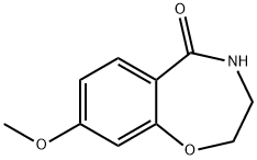 8-甲氧基-3,4-二氢苯并[F][1,4]氧氮杂-5(2H)-酮结构式