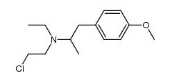 2-[N-ethyl-[1-methyl-2-(4-methoxy-phenyl)]-ethylamino]-ethylchloride Structure