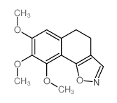 7,8,9-Trimethoxy-4,5-dihydronaphtho(2,1-d)isoxazole Structure