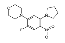 4-(2-fluoro-4-nitro-5-pyrrolidin-1-ylphenyl)morpholine Structure