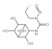 1-((((2-Chloroethyl)nitrosoamino)carbonyl)amino)-1-deoxy-scyllo-inositol Structure