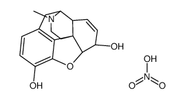 (4R,4aR,7S,7aR,12bS)-3-methyl-2,4,4a,7,7a,13-hexahydro-1H-4,12-methanobenzofuro[3,2-e]isoquinoline-7,9-diol,nitrate结构式