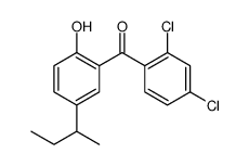(5-butan-2-yl-2-hydroxyphenyl)-(2,4-dichlorophenyl)methanone Structure