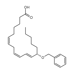 13-benzyloxy-(6Z,9Z,11E,13S)-6,9,11-octadecatrienoic acid结构式