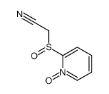 2-(1-oxidopyridin-1-ium-2-yl)sulfinylacetonitrile Structure