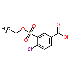 4-Chloro-3-(ethoxysulfonyl)benzoic acid Structure